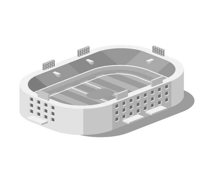 Rendering di uno stadio sportivo