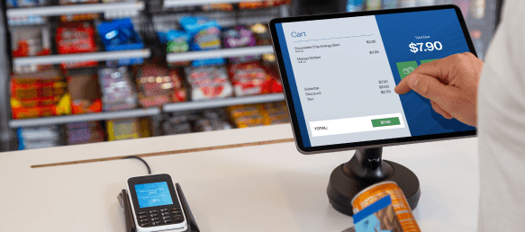 Inserimento manuale di un ordine su un supporto per tablet