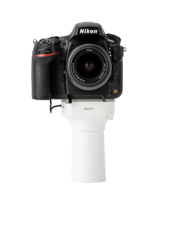 Esposizione della merce Sicurezza per fotocamere compatte e reflex digitali e obiettivi