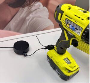 Avvolgitore con anello regolabile e Zips su trapano