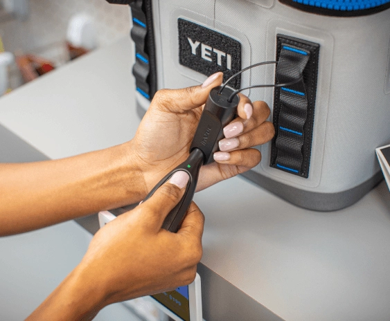 OneKEY la serratura di un frigorifero portatile Yeti