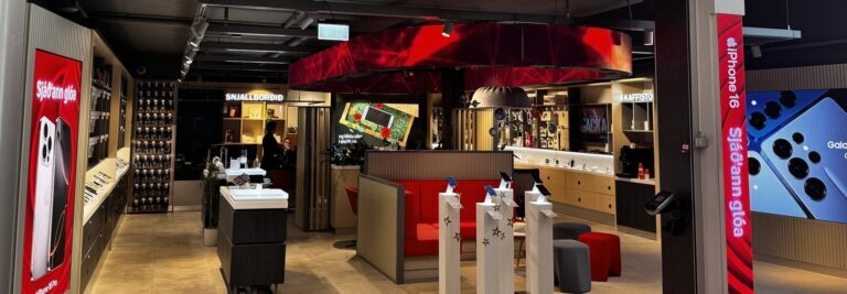 Vodafone Islanda modernizza l'esperienza di vendita al dettaglio con gli eleganti dispositivi antifurto InVue