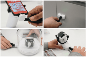 OneKEY Ecosistema per la sicurezza al dettaglio fornito da InVue e installato nel negozio di Claro.