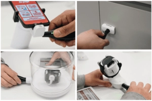 OneKEY Ecosistema per la sicurezza al dettaglio fornito da InVue e installato nel negozio di Claro.