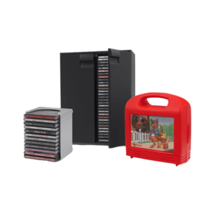 Porta CD e contenitori in plastica