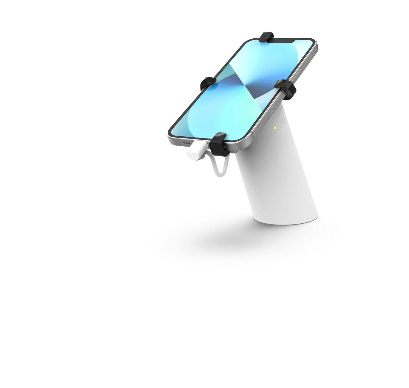 OnePOD telefono e staffe a sgancio rapido agganciate