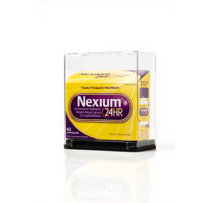 Scatola del farmaco Nexium in una confezione di sicurezza Sell-Thru