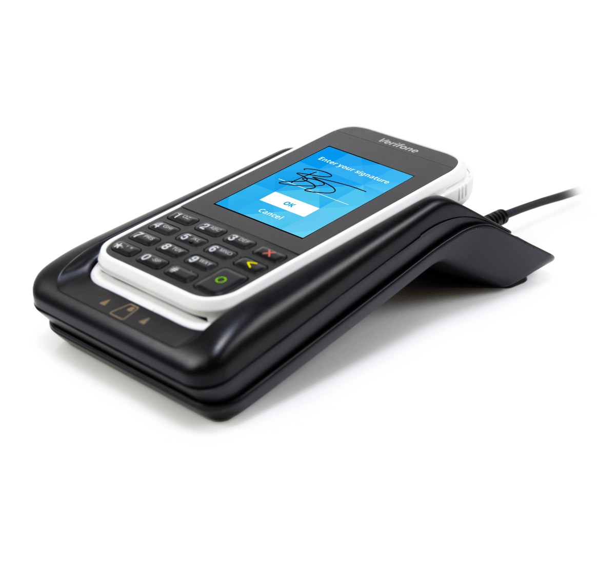 Dock e caricatori per terminali di pagamento