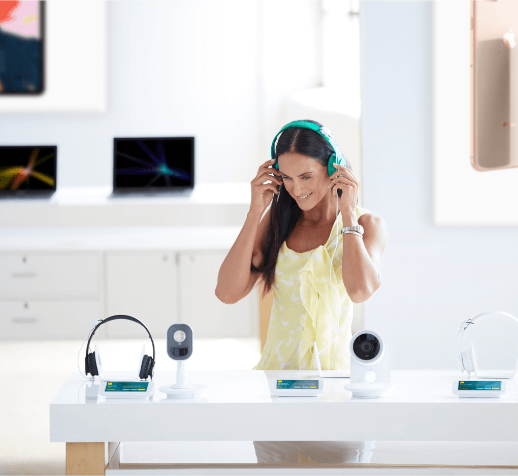 Sicurezza espositori merci - Sicurezza completa per cuffie e auricolari