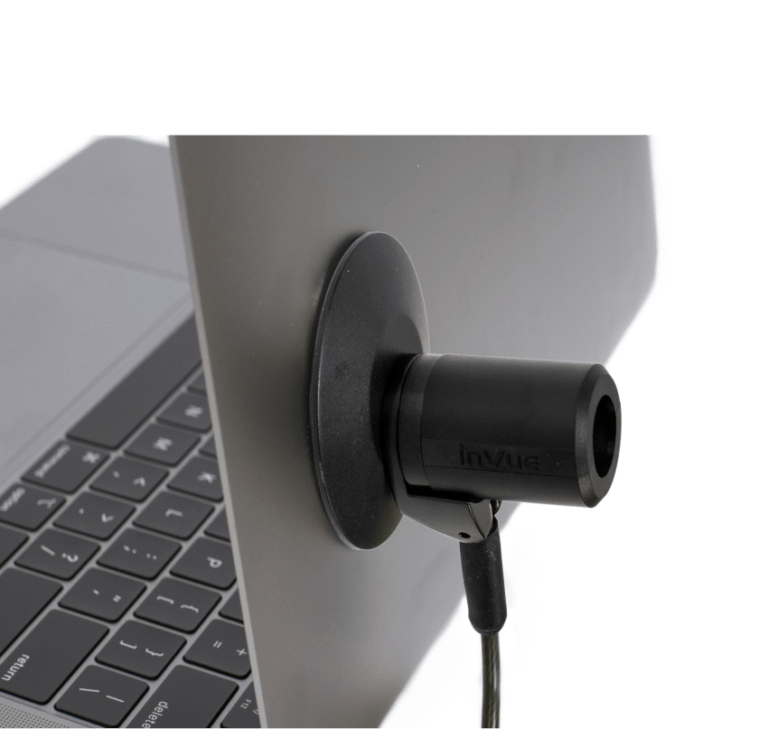 K Lock fissato con piastra in acciaio per laptop senza slot Kensington