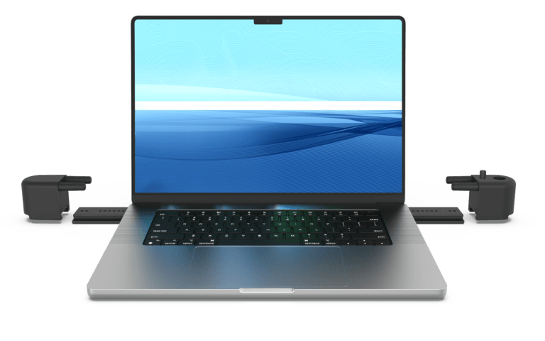 Blocco laptop sul computer con ancoraggi disattivati