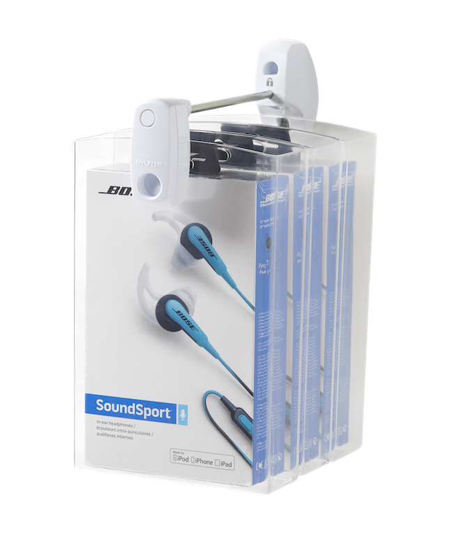 Sicurezza espositori merci - Sicurezza completa per cuffie e auricolari