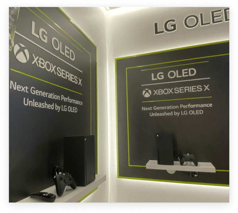 Soluzione di visualizzazione LG OLED XBox