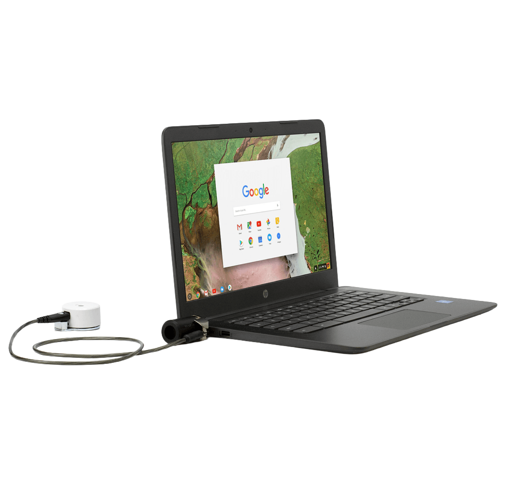 K Lock di sicurezza collegato al computer portatile