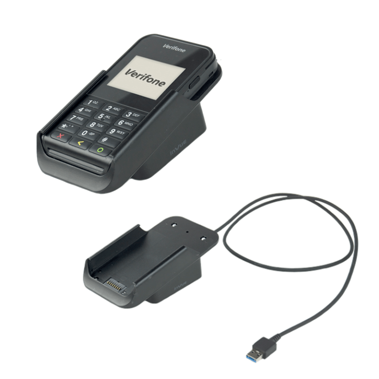 Presentazione della nuova base di ricarica per e355 di Verifone