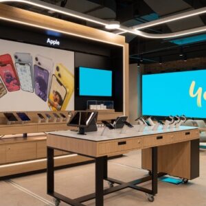 All'interno del negozio Optus