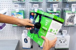 Confezione avvolgente sulla scatola del prodotto