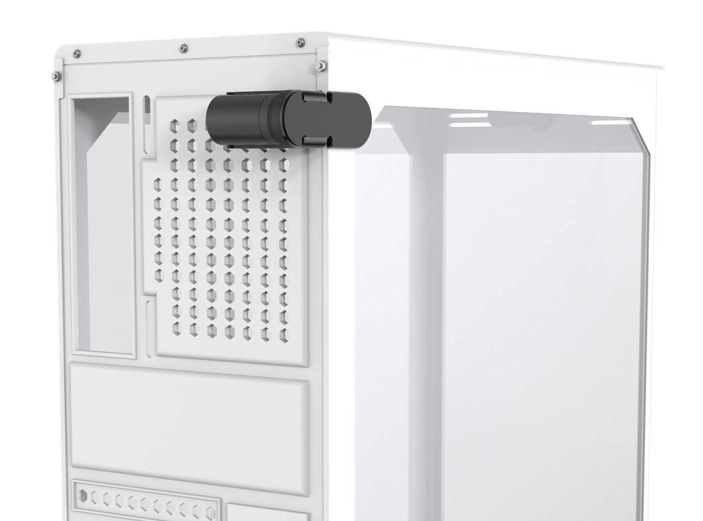 Desktop Lock montato su un case tower da tavolo